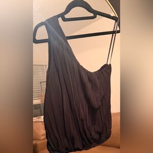 Free People One Shoulder Black Dress